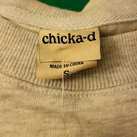 Chicka-d North Carolina State Wolfpack Ash Grey Bayside Crew Size S - Picture 6 of 8